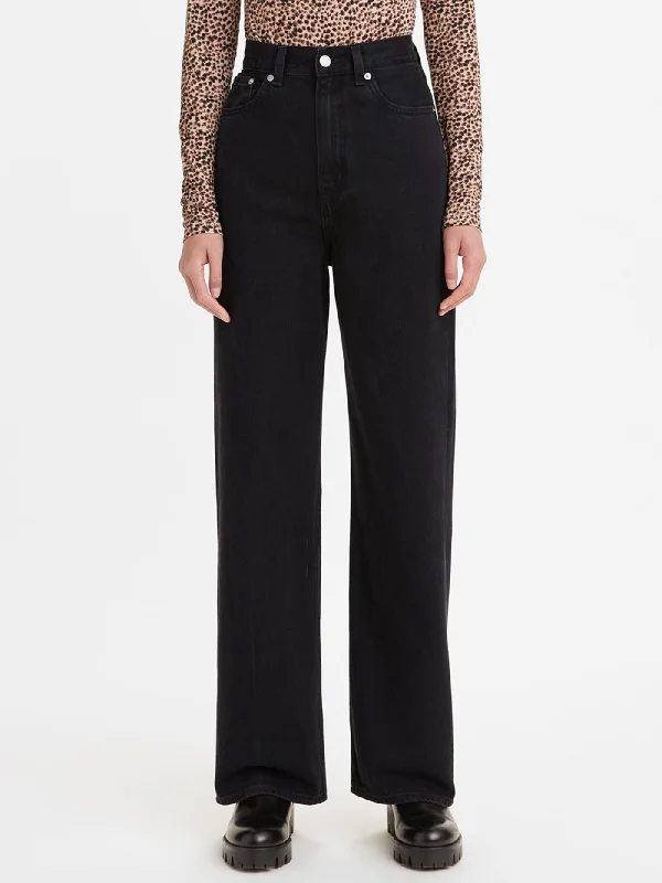 High Loose Relaxed Straight Fit Jeans