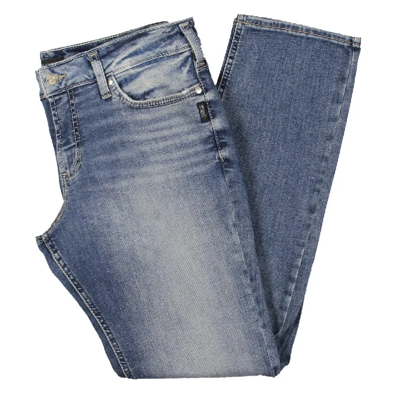 Womens Curvy Fit Straight Leg Straight Leg Jeans