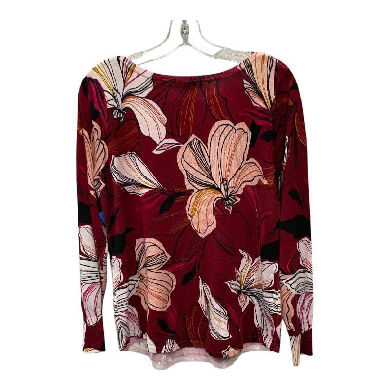 Sweater By Chicos In Red, Size:M