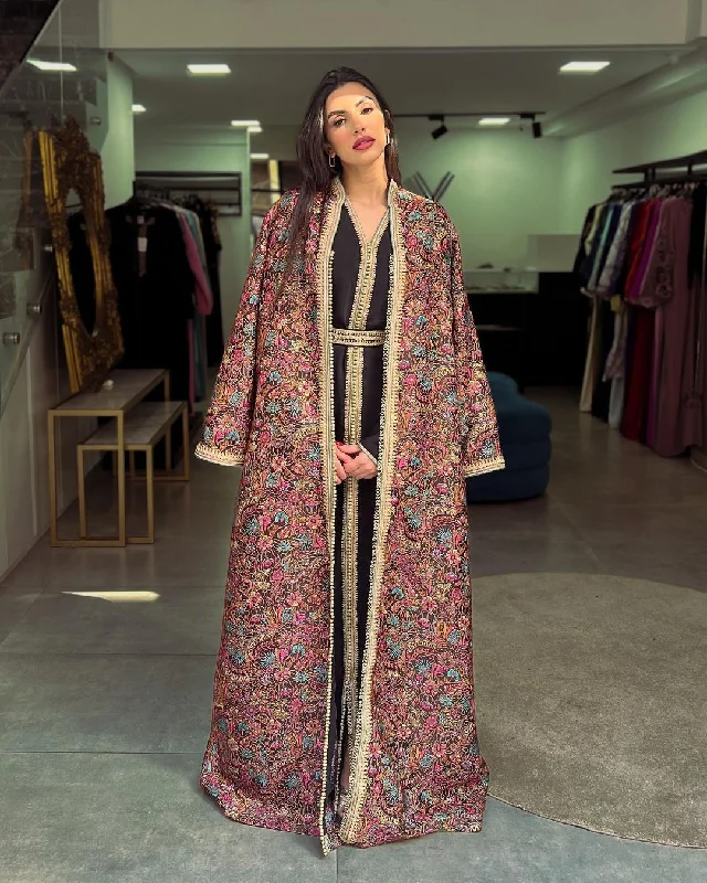 2 piece Kaftan Long Kimono Robe