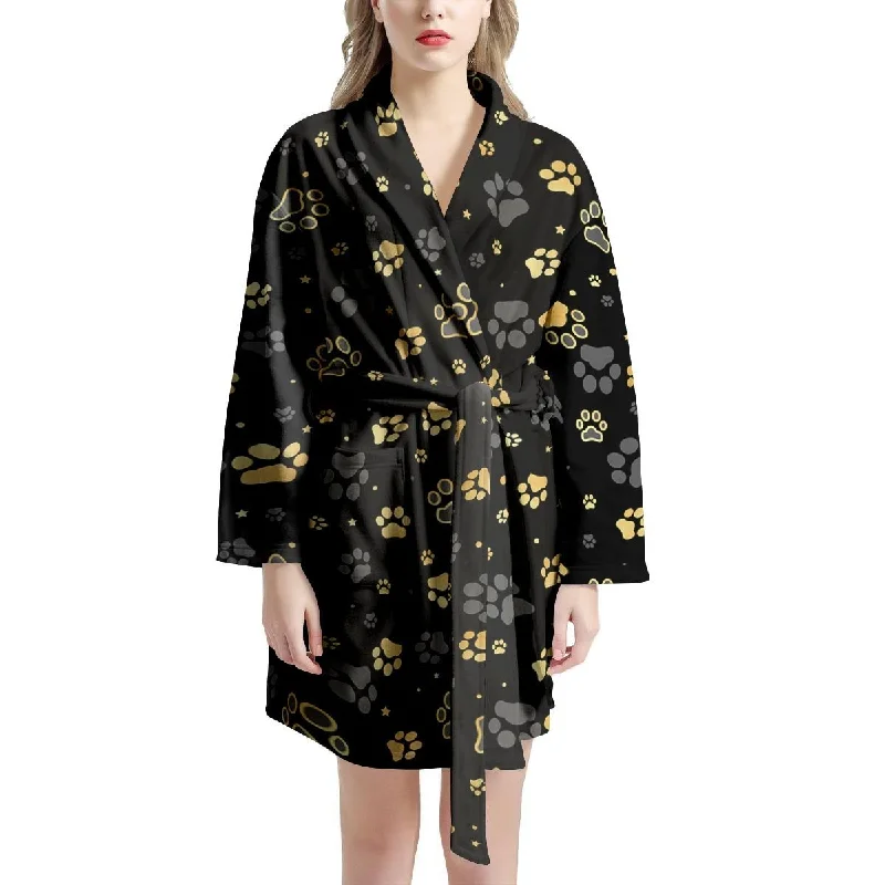 Gold Paw Women's Robe Cozy Lace Robe