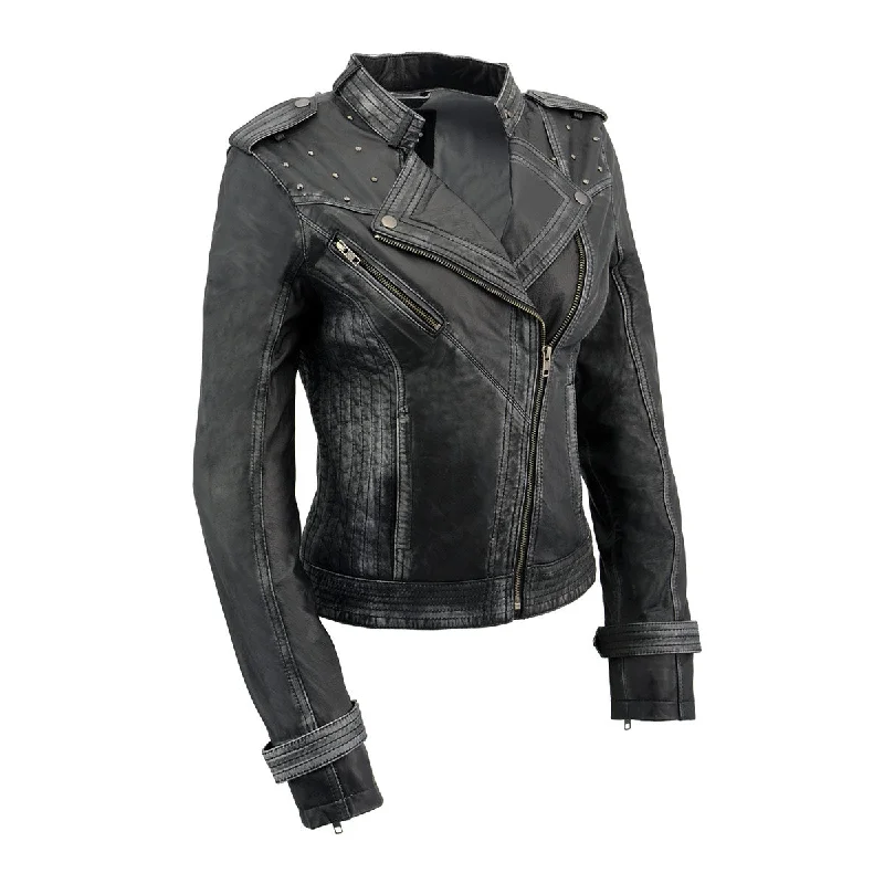 Milwaukee Leather SFL2840 Women's Maiden Black Premium Sheepskin Women's puffer jackets
