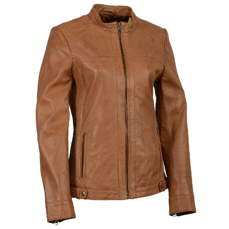 Milwaukee Leather SFL2855 Women's Saddle Zip Front Leather Jacket with Women's softshell jackets Milwaukee Leather SFL2855 Women's Saddle Zip Front Leather Jacket with Women's softshell jackets