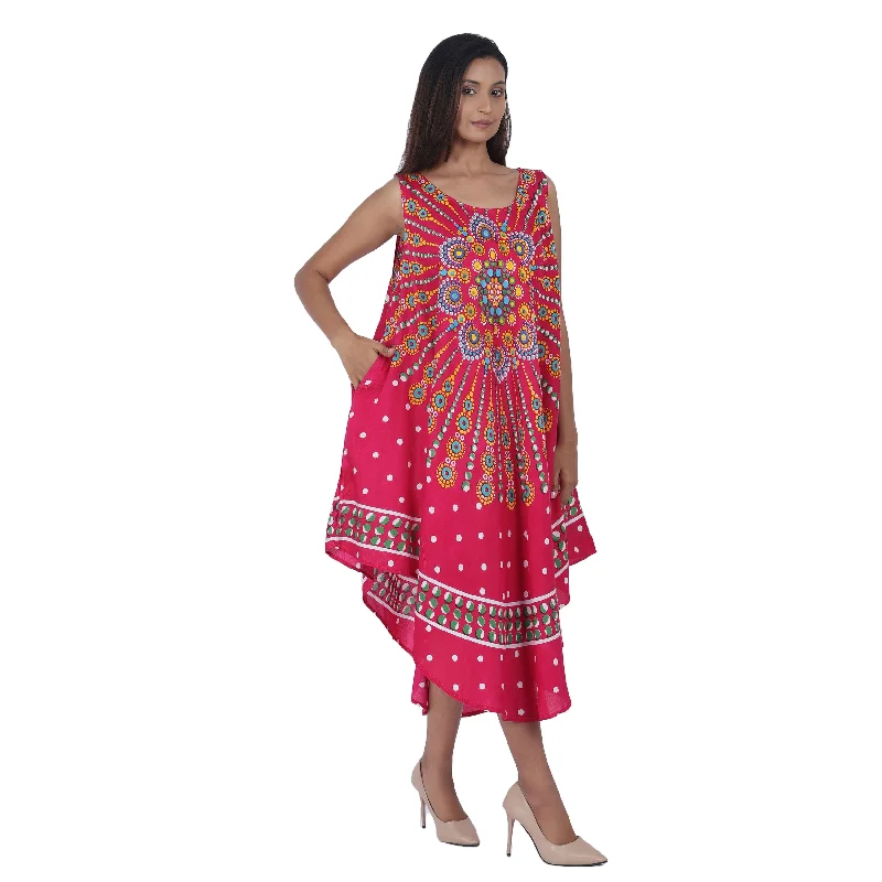 Women's Hi-Low Summer Kaftan 605 Elegant Robe Gown
