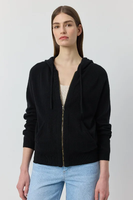 Essential Cashmere Zip Hoodie - Black Nike sweaters