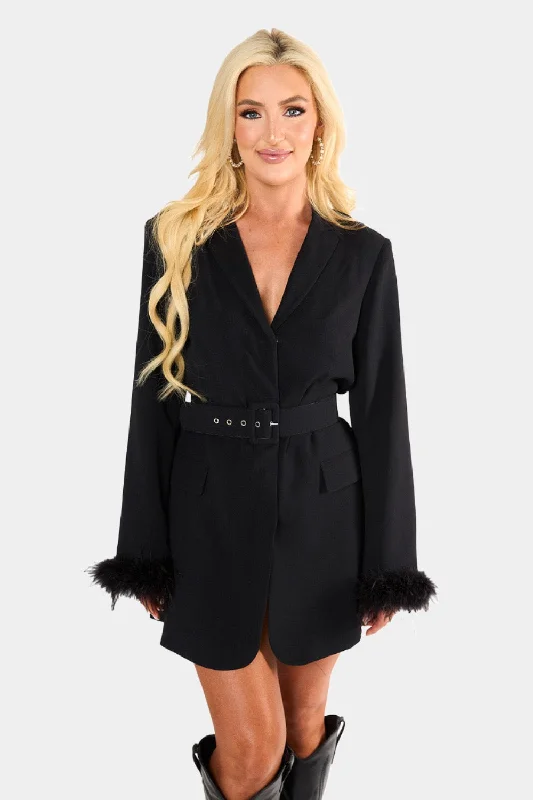 Harriet Blazer Dress - Noir Best value mini dresses