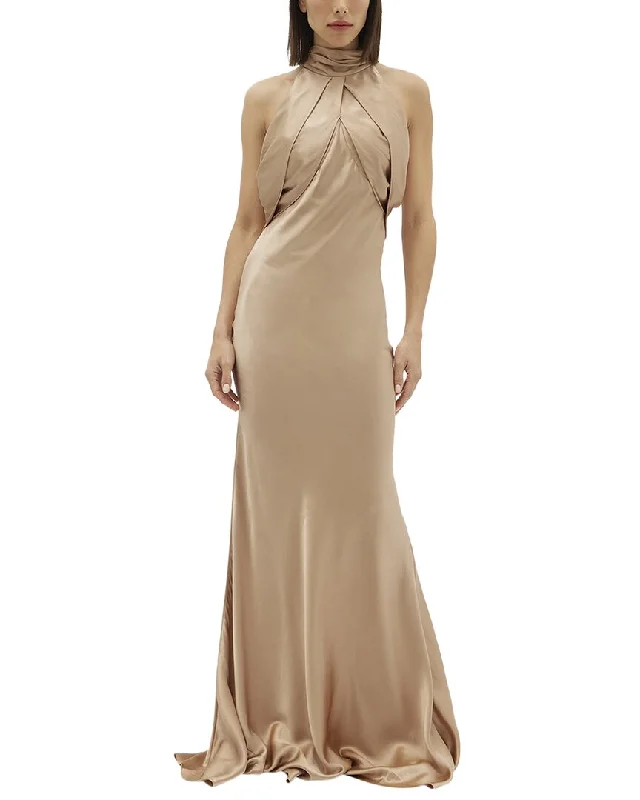 Rachel Gilbert Audrey Silk Gown Best party dresses for wedding guests
