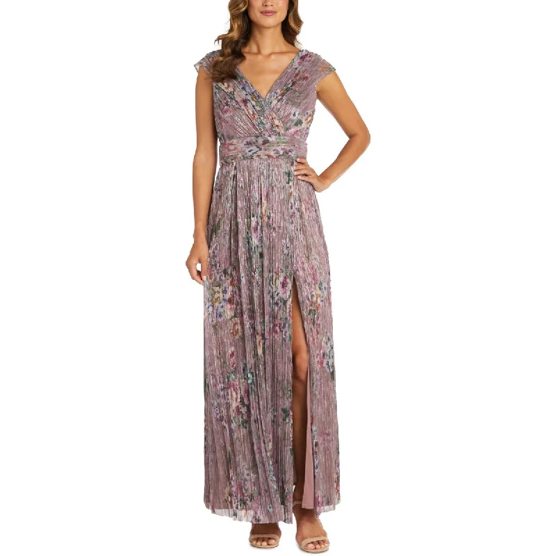 Womens Metallic Maxi Evening Dress Best party dresses for hourglass body shape