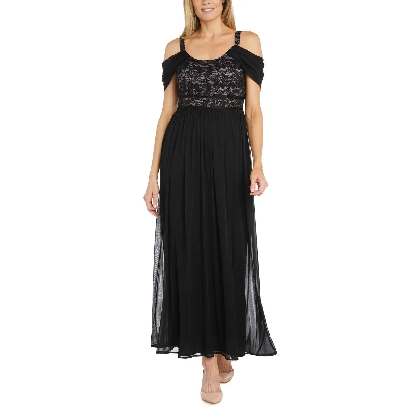 Womens Chiffon Cold Shoulder Evening Dress Best party dresses for cocktail parties