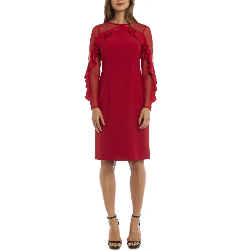 Womens Illusion Knee-Length Cocktail Dress Best party dresses for dancing