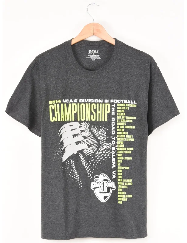 Champions Football Printed T-shirt - M Chic Shirt Dress